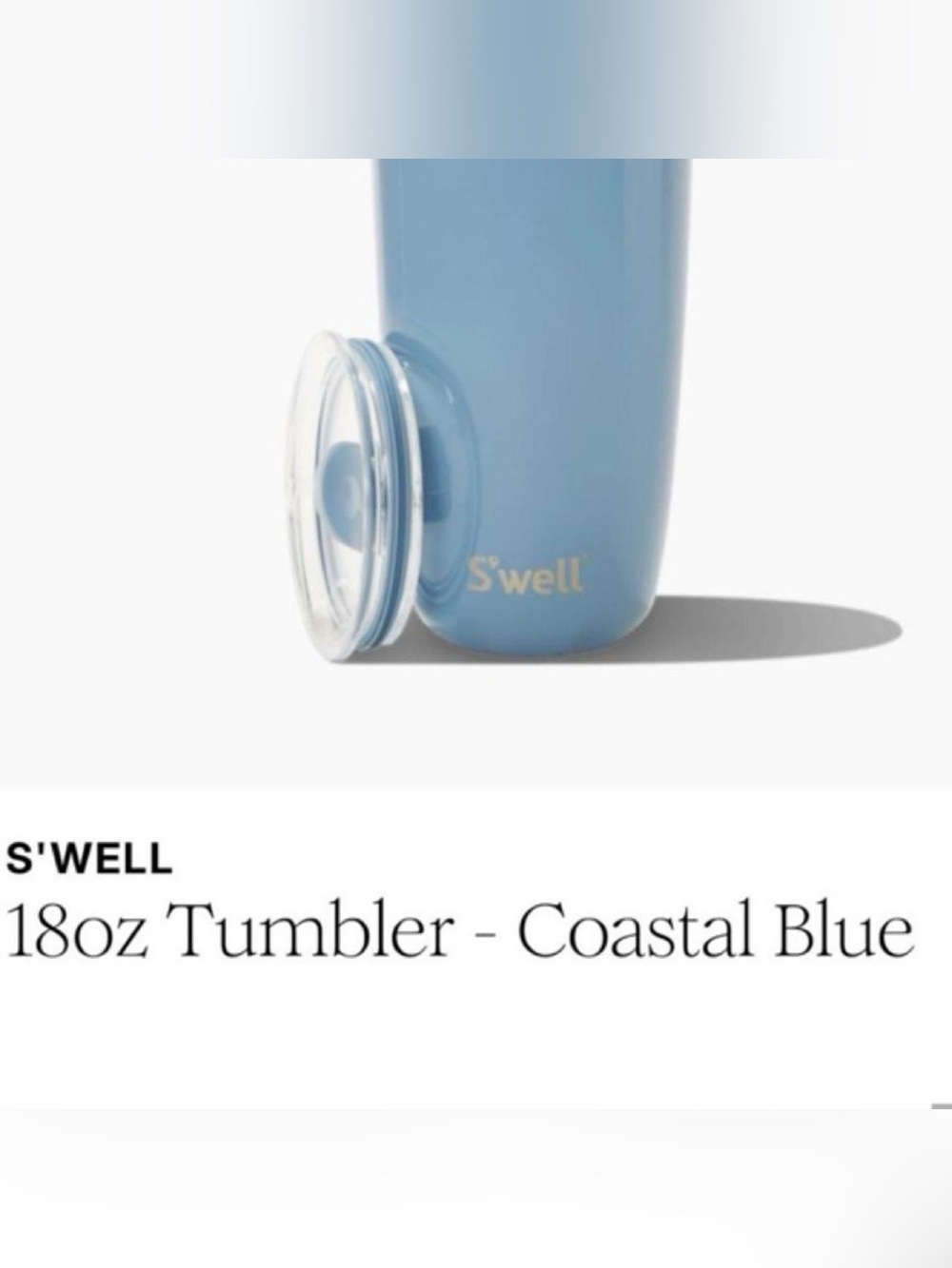 S’well Tumbler with lid - 18 oz